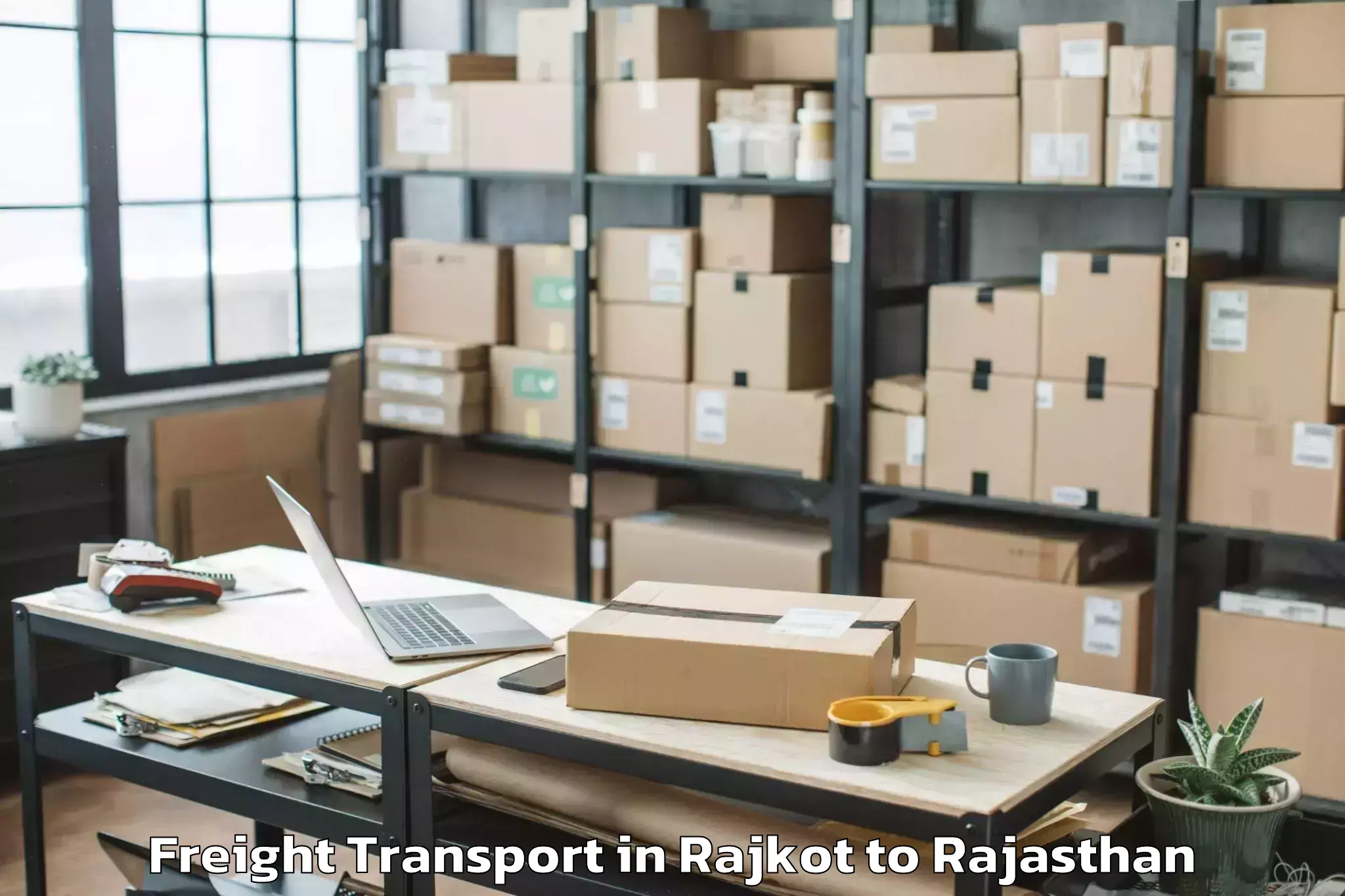 Reliable Rajkot to Railmagra Freight Transport